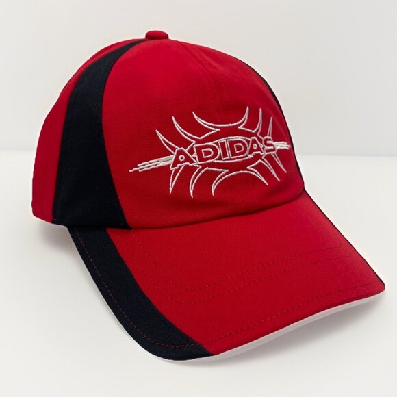 Adidas Originals Y2K Tribal Rekive Adjustable Tech Cap Hat Men’s Red Black NWT - Picture 1 of 10